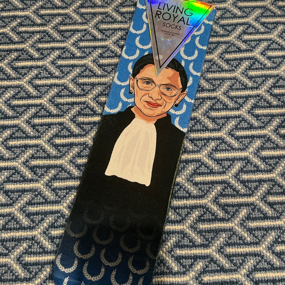 Justice Ruth Bader Themed Socks